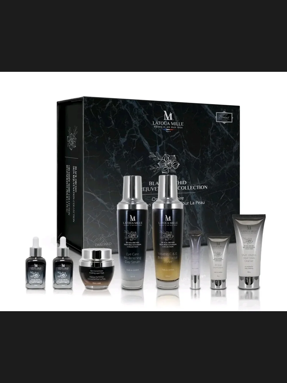 LATOUA MILLE BLACK ORCHID SKIN REJUVENATION COLLECTION – LUXURY SKINCARE SET